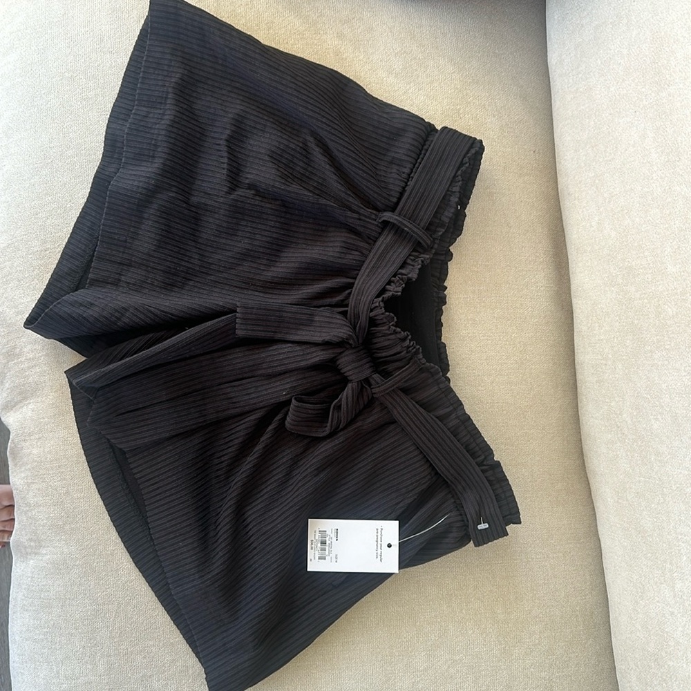 a:glow maternity shorts in black.